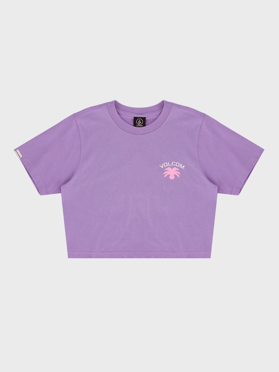PINETREE 여성 크롭 티셔츠(퍼플) VA212TS505