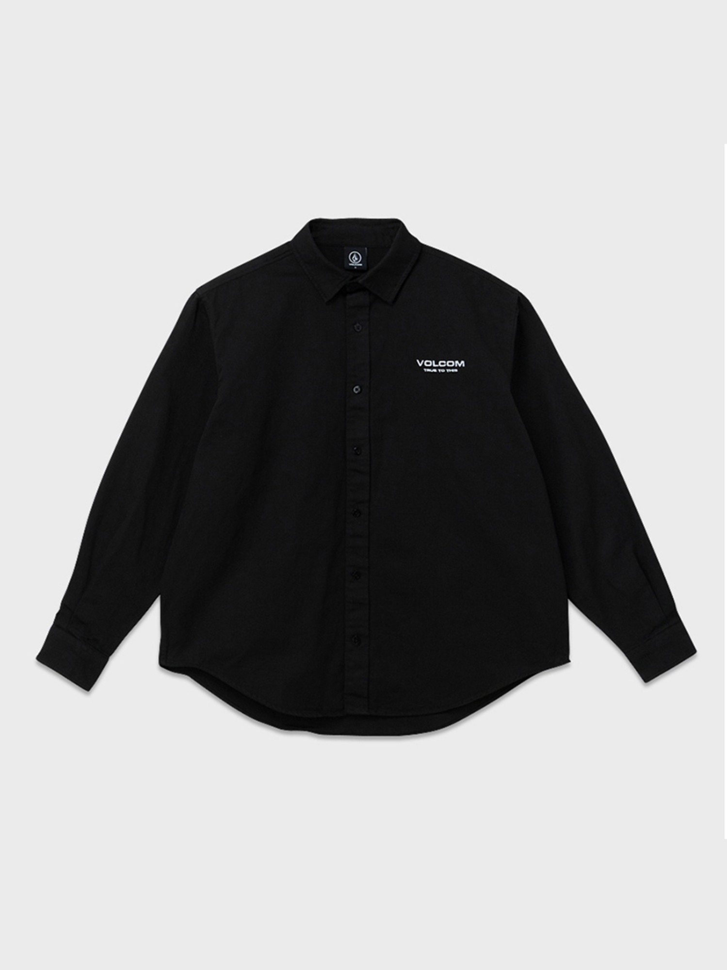옥스포드 에센셜 오버핏 셔츠 (블랙) VA203SI001