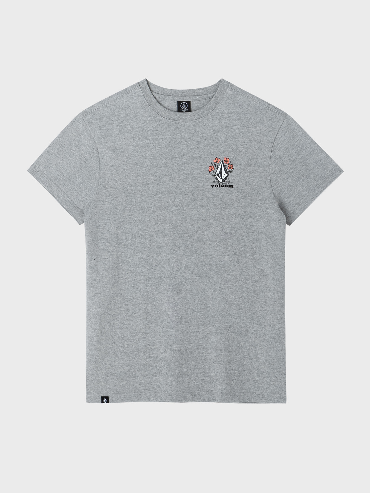 여성 HI FLOWER 롱 티셔츠(멜란지 그레이) VA212OP501