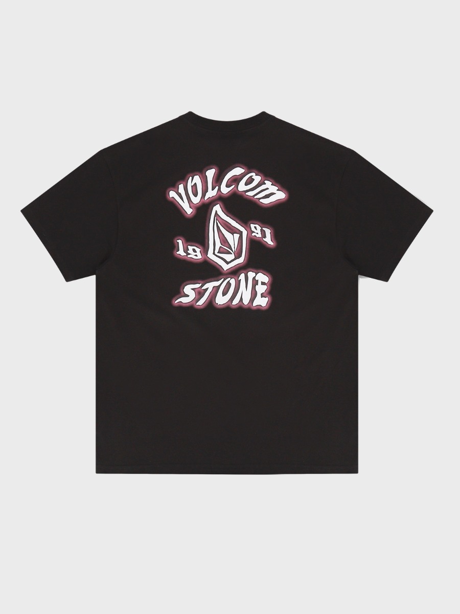 1991 STONE 3D 그래픽 오버핏 티셔츠(블랙) VA212TS024