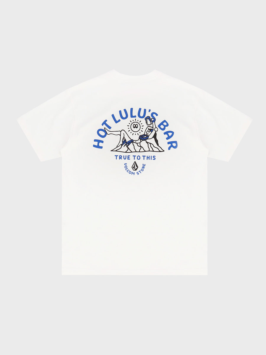LULU`S BAR 컴포트핏 티셔츠(화이트) VA212TS021