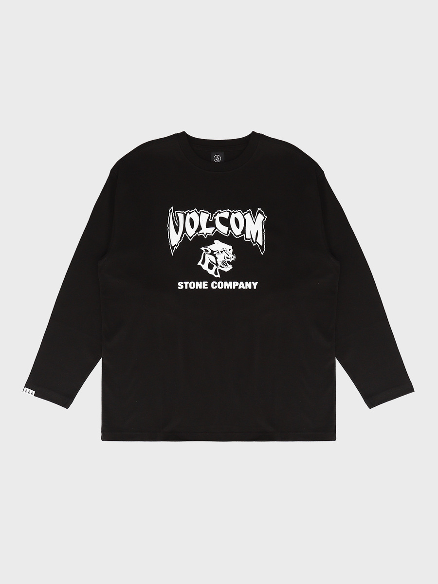 재규어 오버핏 긴팔 티셔츠(블랙) VA213TL003