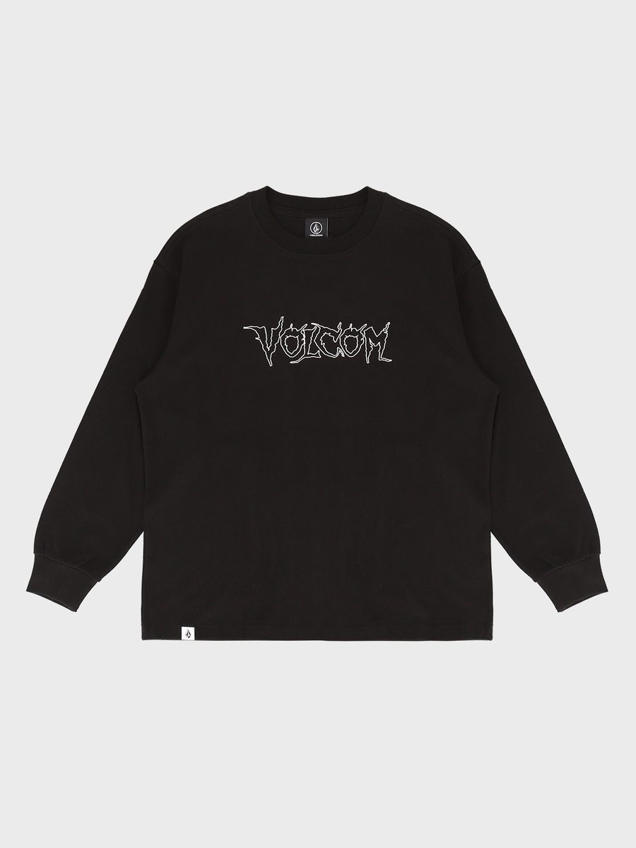 썬더 오버핏 긴팔 티셔츠(블랙) VA213TL002
