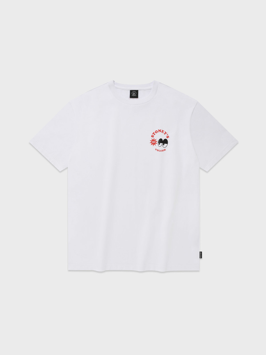 스토니 오버핏 티셔츠(화이트) VA222TS007