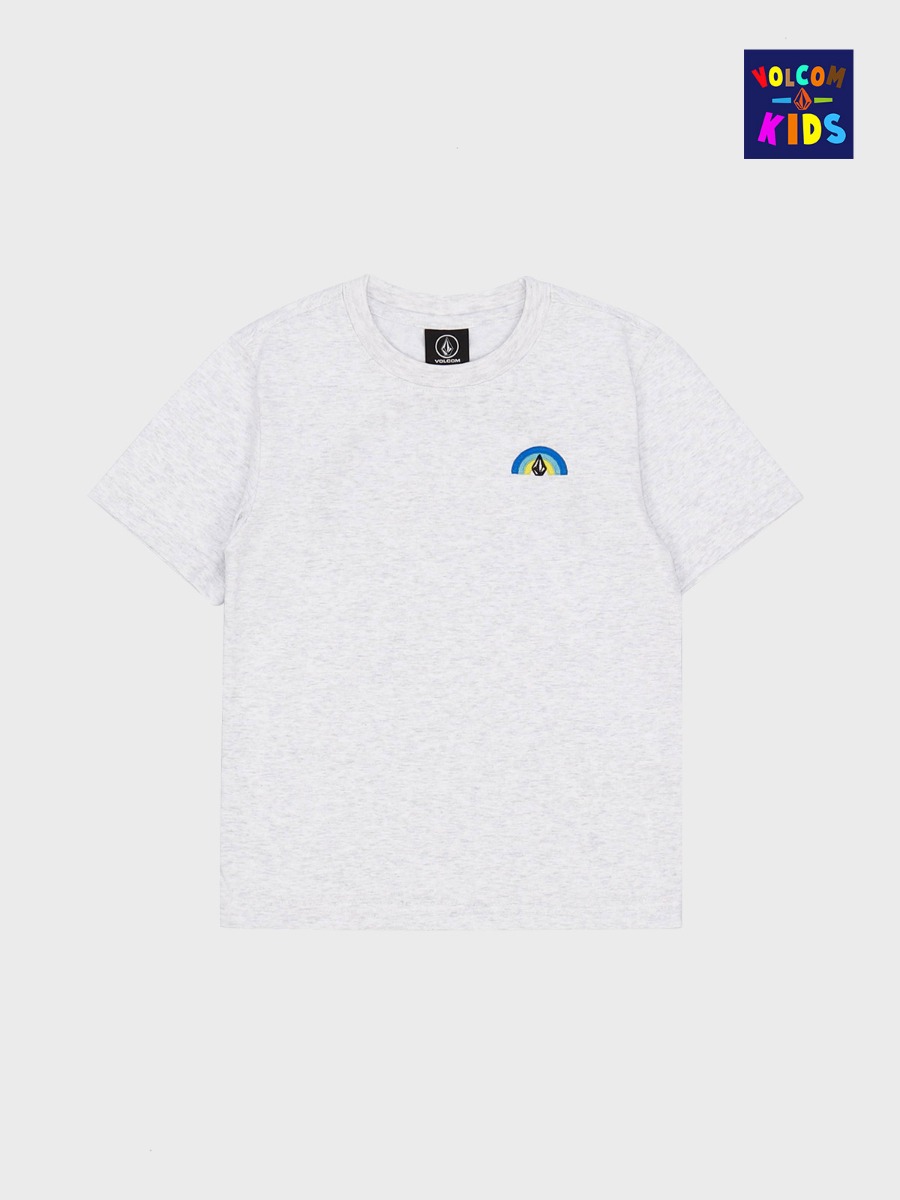 키즈 레인보우 컴포트핏 반팔 티셔츠(아이스그레이) VK222TS004