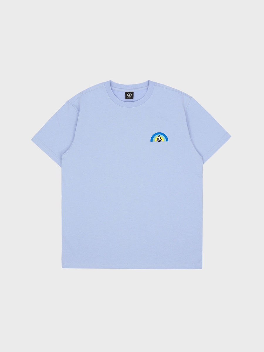 레인보우 컴포트핏 반팔 티셔츠(라이트블루) VA222TS012