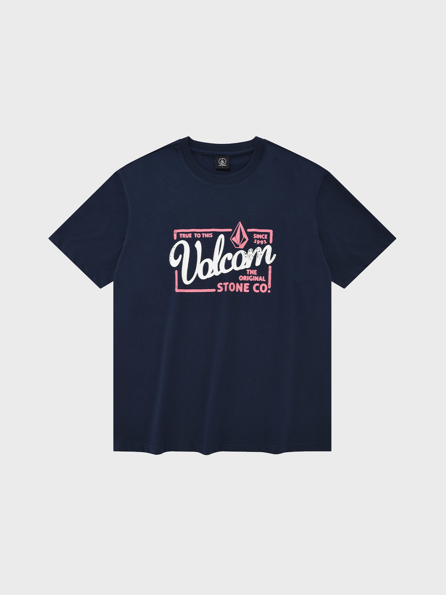 에센셜 빅로고 컴포트핏 티셔츠(네이비) VA222TS003