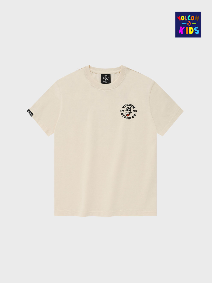 키즈 꼬마스톤 오버핏 티셔츠(라이트 베이지) VK222TS001