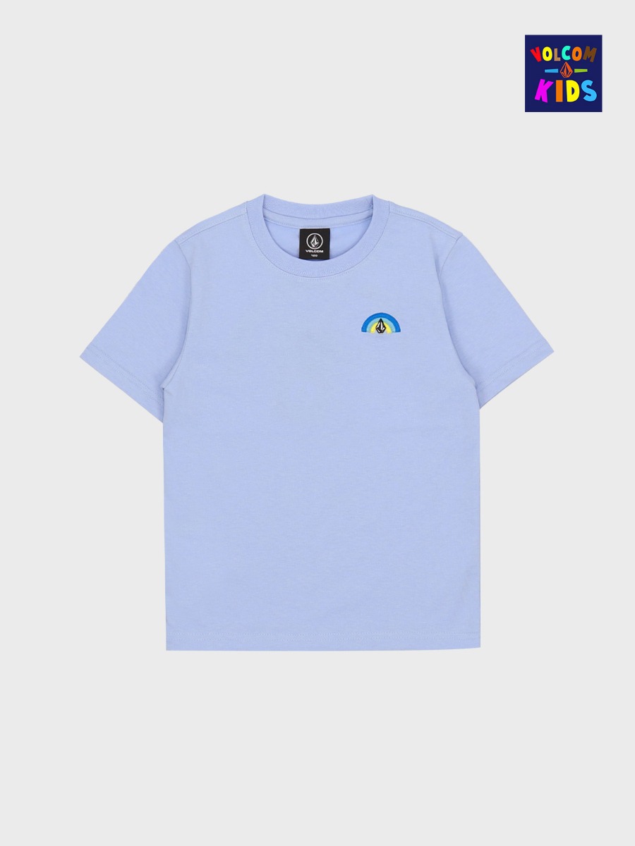 키즈 레인보우 컴포트핏 반팔 티셔츠(라이트블루) VK222TS004