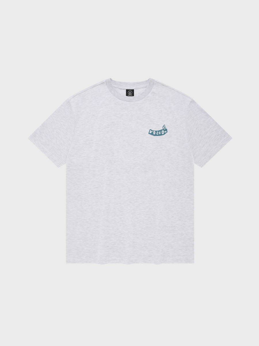 FISHING FLOAT 오버핏 에코 티셔츠(아이스 그레이)