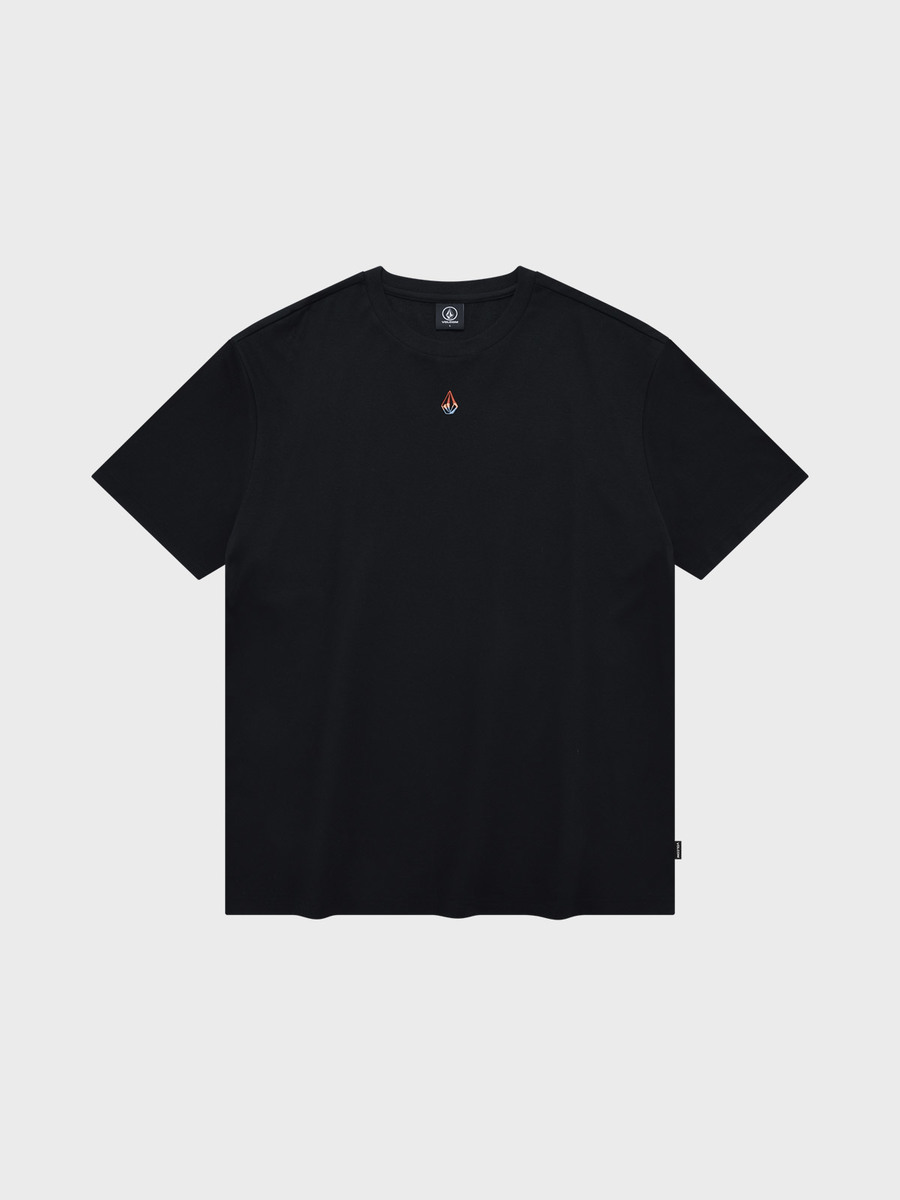 레인보우 스톤 오버핏 티셔츠(블랙)