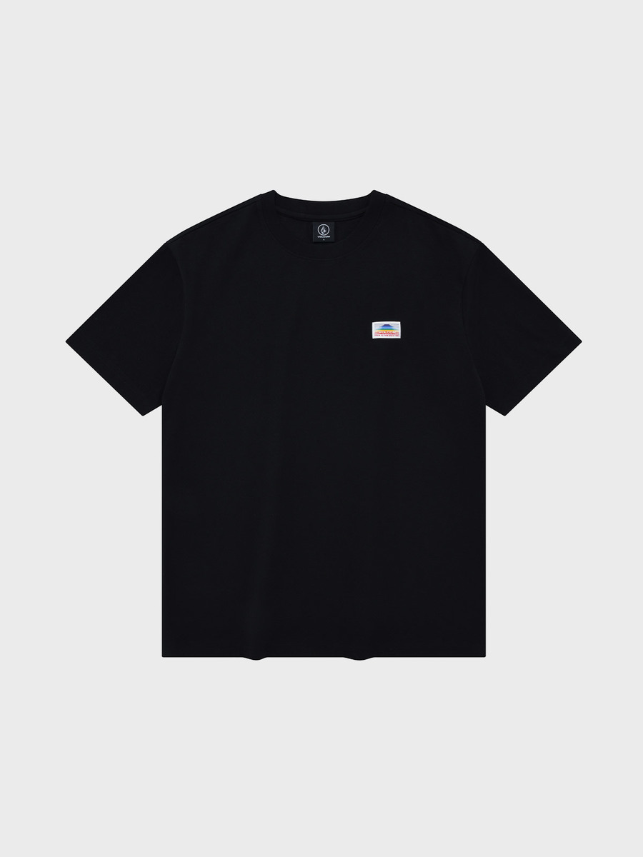 에센셜 레인보우 컴포트핏 에코 티셔츠(블랙)