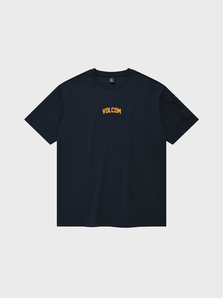 빅로고 포켓 오버핏 유틸리티 티셔츠(네이비)