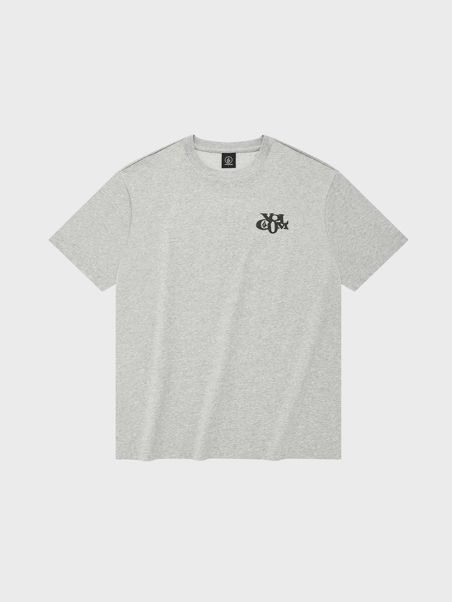 에센셜 빅로고 오버핏 티셔츠(멜란지그레이)