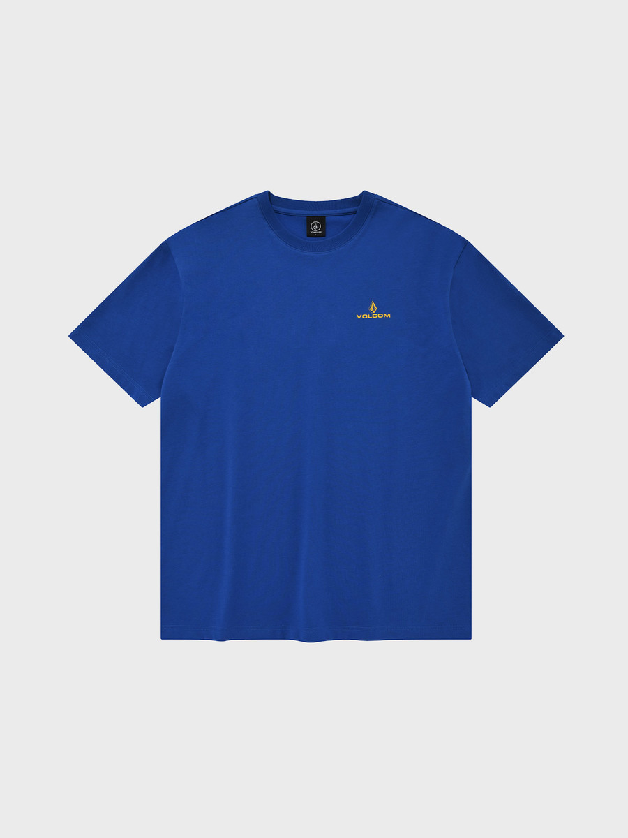 에센셜 워딩 오버핏 티셔츠(블루)