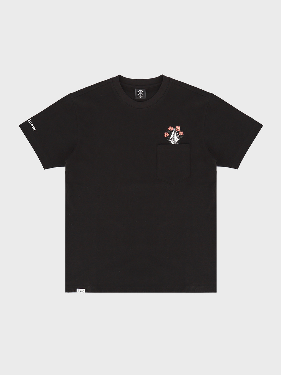 HI-FLOWER 컴포트핏 티셔츠(블랙) VA212TS005