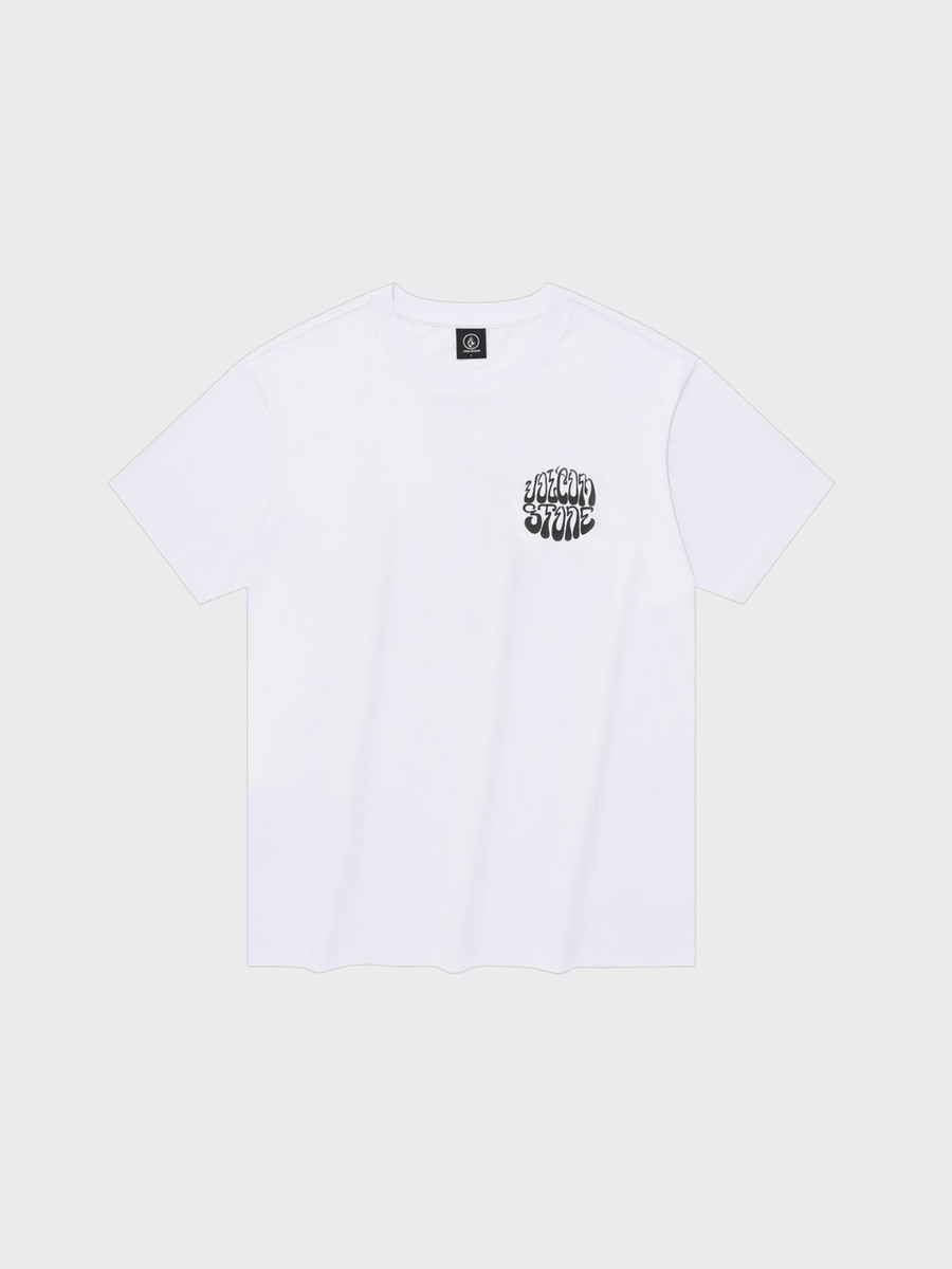 캘리 스톤 오버핏 반팔 티셔츠(화이트)