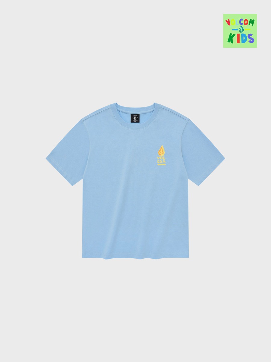 키즈 스톤 컴퍼니 서프 반팔 티셔츠(라이트 블루)