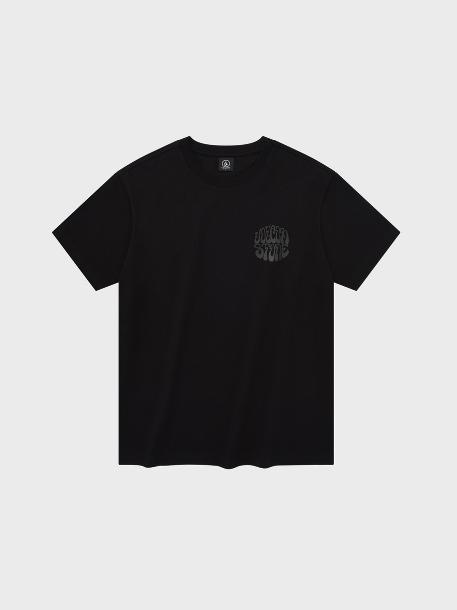 캘리 스톤 오버핏 반팔 티셔츠(블랙)
