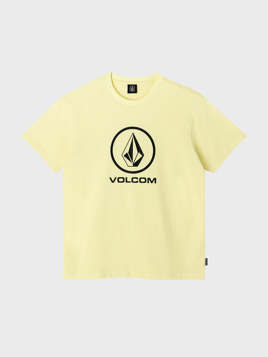 MEGA STONE 컴포트핏 티셔츠(라이트 옐로우) VA212TS017
