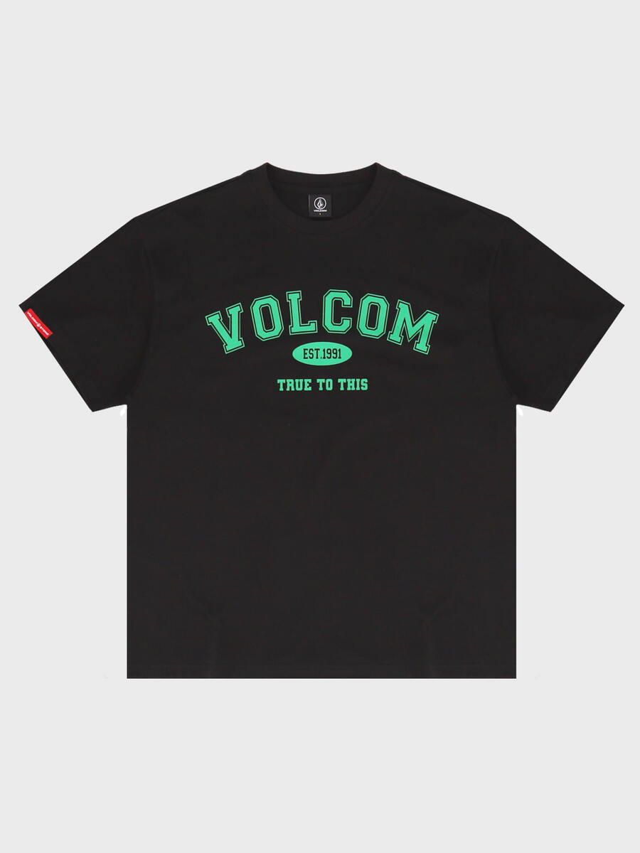 유니버시티 오버핏 티셔츠(블랙) VA212TS026
