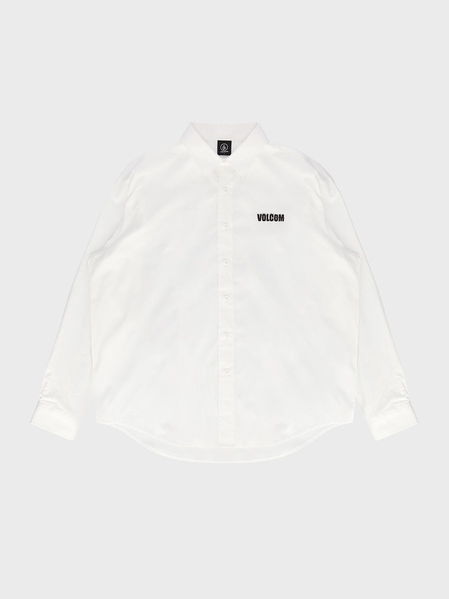 에센셜 오버핏 옥스퍼드 셔츠(화이트) VA213SI003